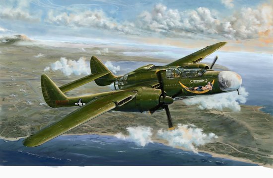WWII USAAF Northrop P-61A "Black Widow" Glass Nose  L4806