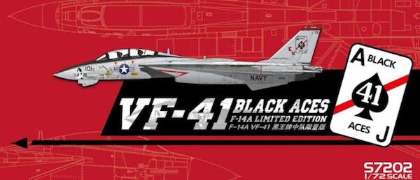 Grumman F14A Tomcat (VF41 Black Aces) Limited edition S7202