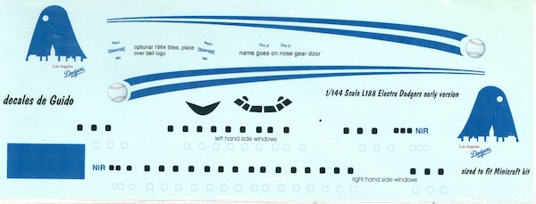Lockheed Electra (Los Angeles Dodgers)  GUIDO10-144