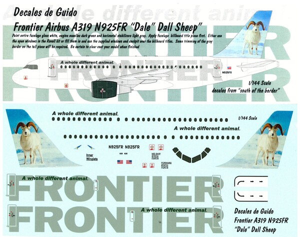 A319 (Frontier N925FR Dalls Sheep)  GUIDO14-200