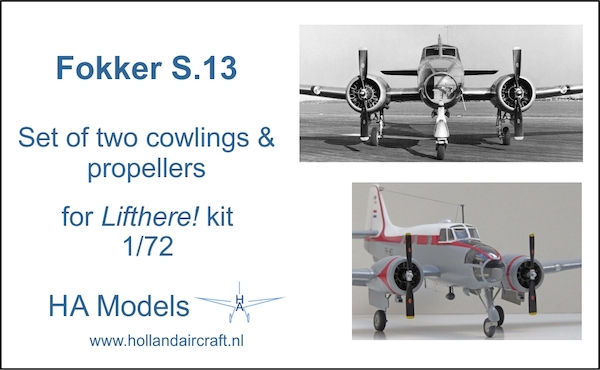 Fokker S13 cowlings and props (Lift Here Models) S13-update
