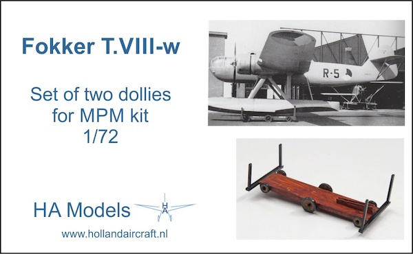 Fokker T8W Beaching gear (2 dollies) NEW PRUCTION RUN T8W-DOLLY
