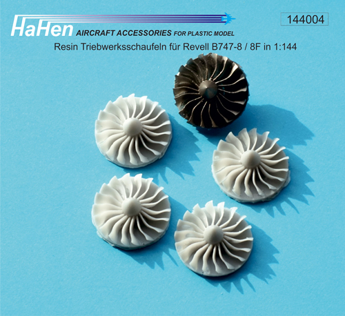 Boeing B747-8 / 8F. Engine blades for Revell HH144004