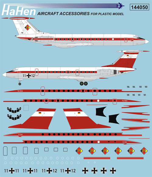 Tupolev Tu134 (NVA - Flugbereitschaft, Luftwaffe)  hh144050