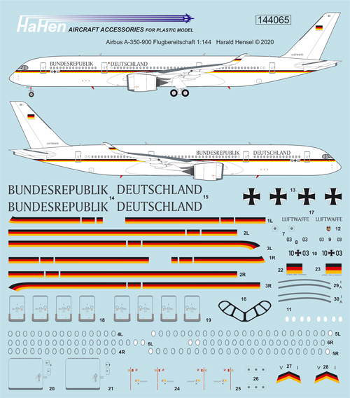 Airbus A350-900 (Luftwaffe Luftbereitschaft) HH144065