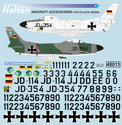 F86K Sabre  (Luftwaffe JG74)  HH144072