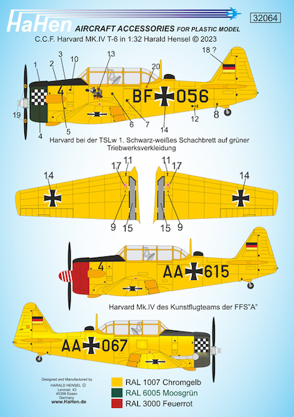Harvard MkIV (Luftwaffe Kunstflugteam der FFS "A")  HH144080
