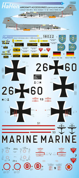 Lockheed F104G/TF104G Starfighter (Mariine MFG1 und MFG2) hh18022