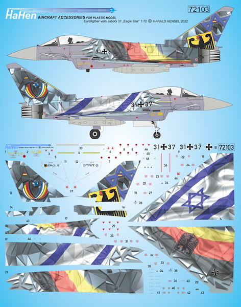 Eurofighter (Luftwaffe JaboG 31 'Eagle Star")  HH32061