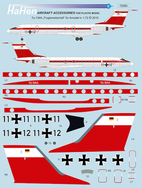 Tupolev Tu134 (Flugbereitschaft Luftwaffe) hh72080