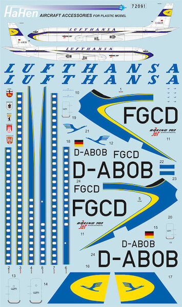 Boeing 707-430 (early version) (Lufthansa) HH72091