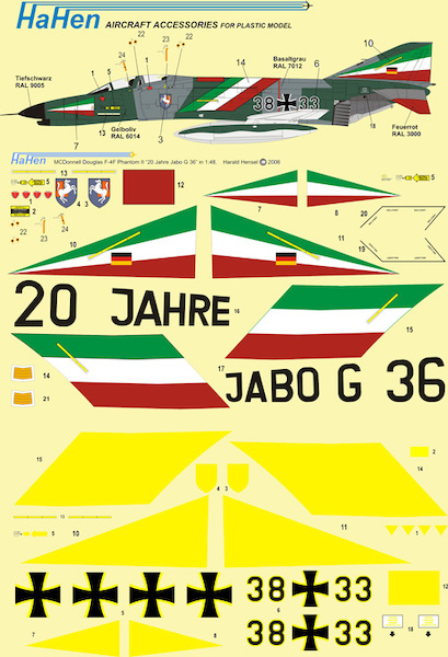 MDD F4F Phantom (Luftwaffe "20 Jahre JBG35 " Schinderhannes)")  HH144027