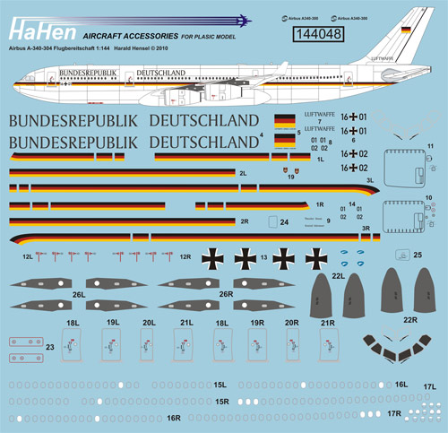 Airbus A340-300 (Luftwaffe Luftbereitschaft) (REPRINT) HH144048