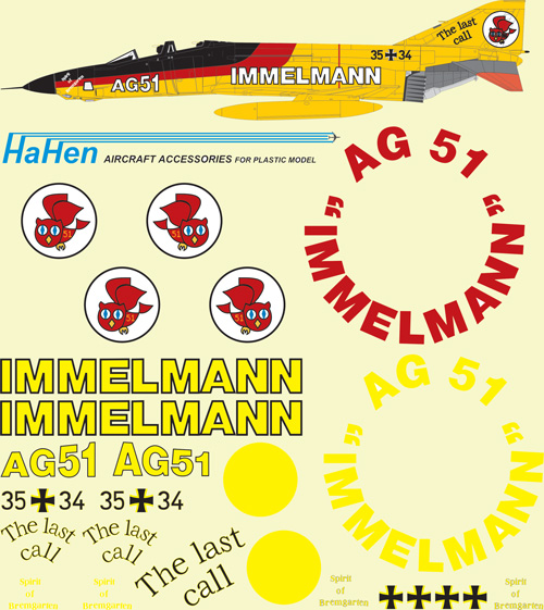 MDD RF4E Phantom (AG51 'Immelman' " the Last Call" ) hh32021