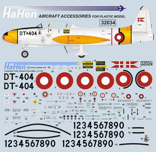 Lockheed T33 (Dänishe Luftwaffe) hh32034