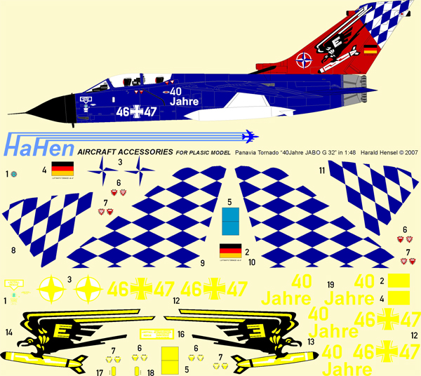 Panavia Tornado (Luftwaffe "40 jahre JAboG 32)  HH48034