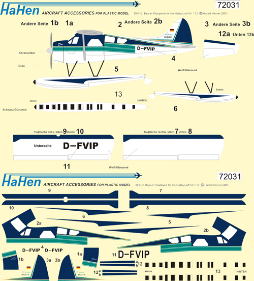 DHC2 Beaver Floatplane (Mowe Jonathan) hh72041