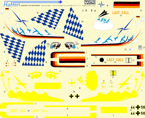 Panavia Tornado (Luftwaffe JBG34 " Last Call")  hh72043