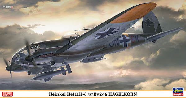 Heinkel He111H-6 with BV246 Hagelkorn 02227