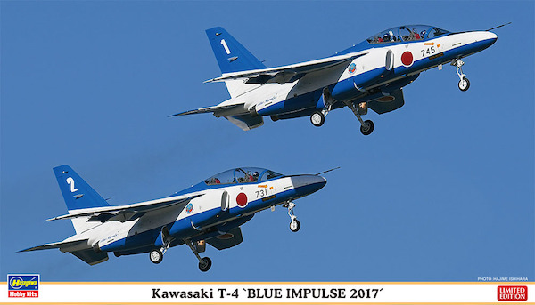 Kawasaki T-4 "Blue Impulse" (2 kits in the box)  02251