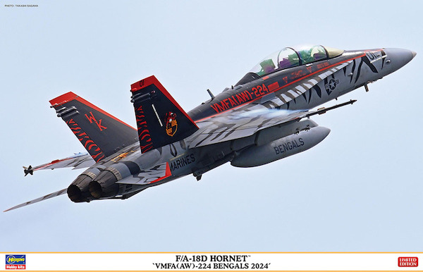 F/A18D Hornet "VMFA9AW)-224 "Bengals 2024""  07545