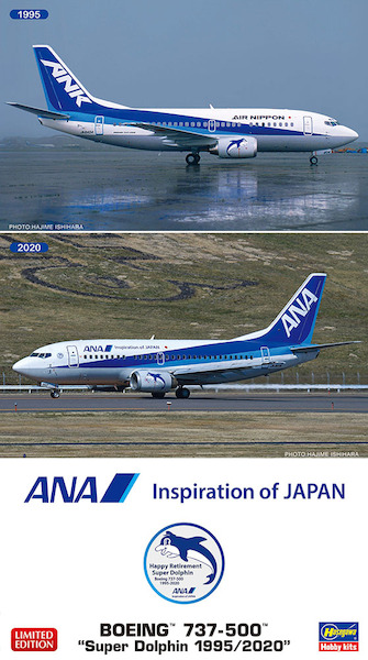 Boeing 737-500 (ANA Super dolphin 1995 and 2020) 2 kits included 10839