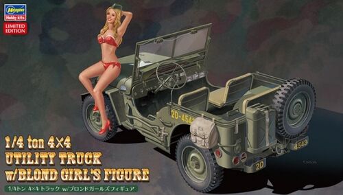 1/4 ton 4x4 utility truck (Jeep) with Blond Girls Figure SP449