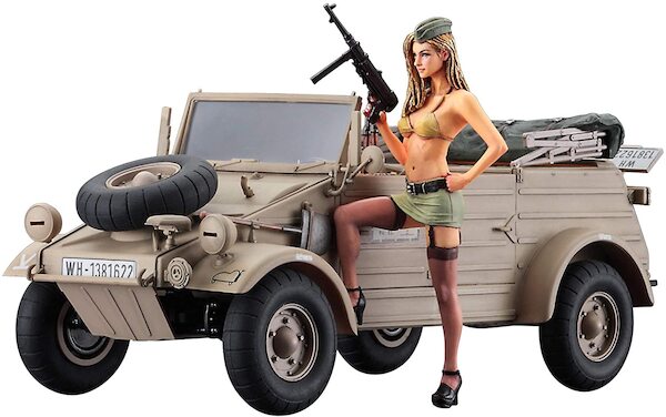 Pkw. K1 Kbelwagen Type 82 (Baloon Tires) with Blond girl figure (REISSUE)  SP474