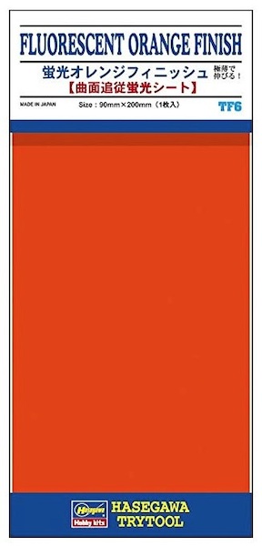 Fluorescent orange finish foil TF06