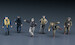 WW2 Pilot Figure Set : (Japanese, German, US, British) 24x728