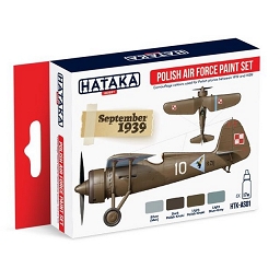 Polish Air Force paint set (4 colours) HTK-AS01