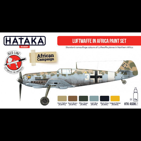 Luftwaffe in Africa paint set vol.1 (6 colours) HTK-AS06.2