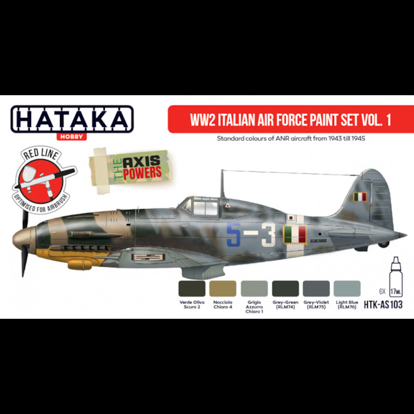 WW2 ANR Italian AF Paint Set Vol.1 (6 colours)  HTK-AS103