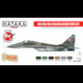 MiG29A/UB Fulcrum 4 colour paint set Vo.2 (6 colours) HTK-AS105