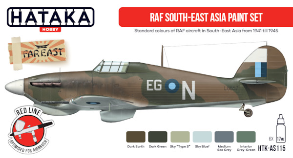 RAF South East Asia Paunt set (6 colours)  HTK-AS115