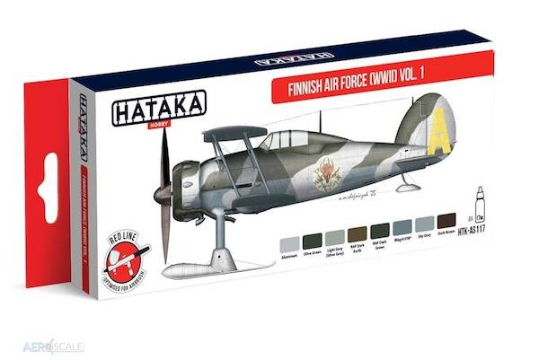 Finnish WWII Air Force Volume 1 Paint Set (8 colours)  HTK-AS117
