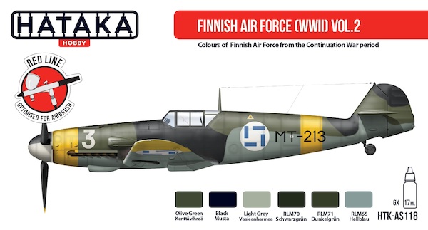 Finnish Air Force (WWII) Vol. 2 (6 colours)  HTK-AS118