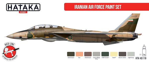 Iranian Air Force Paint Set (8 colours) HTK-AS119