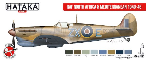 RAF North Africa & Mediterranean 1940-45 (8 Colours)  HTK-AS123