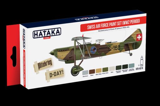 Swiss Air Force Paint Set (WW2 period) (8 colours) HTK-AS15