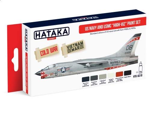 US Navy and Marine Corps 'Hi-Viz' paint set (6 colours) HTK-AS18
