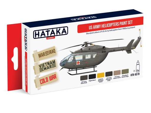 US Army Helicopters paint set (6 colours) HTK-AS19
