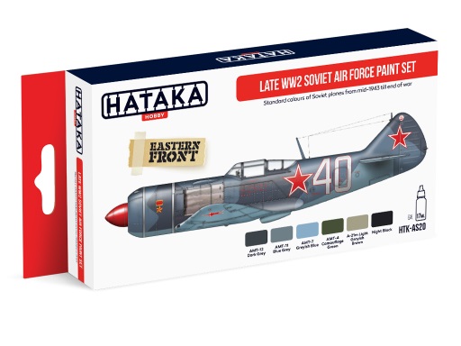 Late WW2 Soviet Air force paint set (6 colours) HTK-AS20