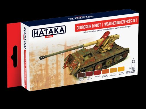 Corrosion & rust weathering effects set (6 colours) HTK-AS26