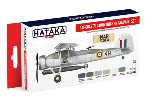 RAF Coastal Command & RN FAA paint set (6 colours) HTK-AS49