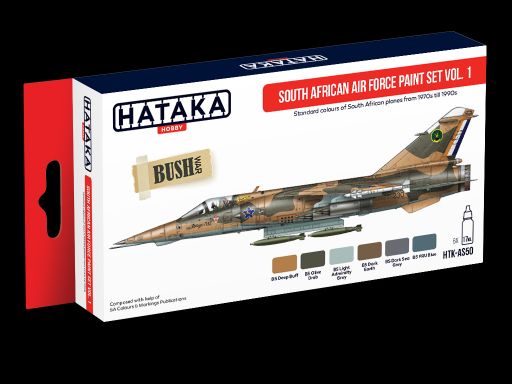 South African Air Force paint set vol. 1 (6 colours)  HTK-AS50
