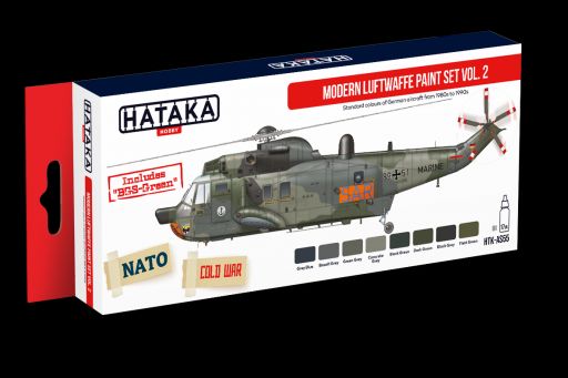 Modern Luftwaffe paint set vol. 2 (8 colours)  HTK-AS55