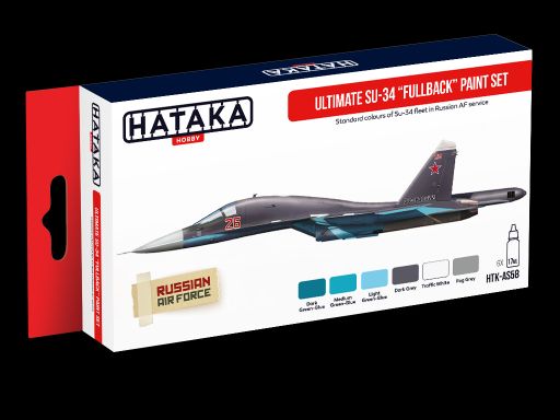 Ultimate Su-34 Fullback paint set (6 colours)  HTK-AS58