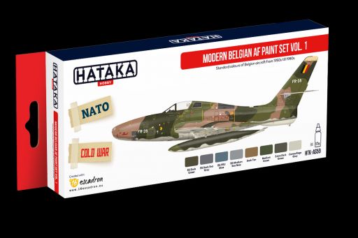 Modern Belgian AF paint set vol. 1 (8 colours) HTK-AS59