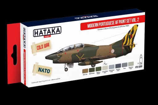 Modern Portuguese AF paint set vol. 2 (8 colours) HTK-AS60